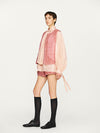 INTO THE EAST 25 Autumn/Winter Lace-Up Silk Top/Shirt/Embroidered Button Tussah Silk Vest/Shorts ITE-E1DGAW020PK22VE Vest (E1DGAW019PK20TP)